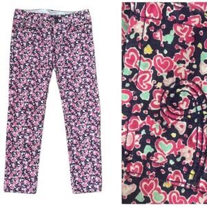 Lilly Pulitzer Worth Skinny Jeans Pants Hearts Print ‎ US sz 6